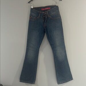 Y2K Blue Flare Wide Leg Jeans Phink Industries Size 11